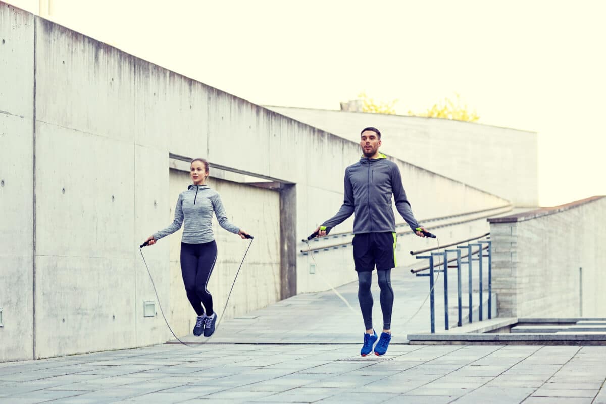Try skipping with your spouse for healthy outdoor activities. | The Dating Divas